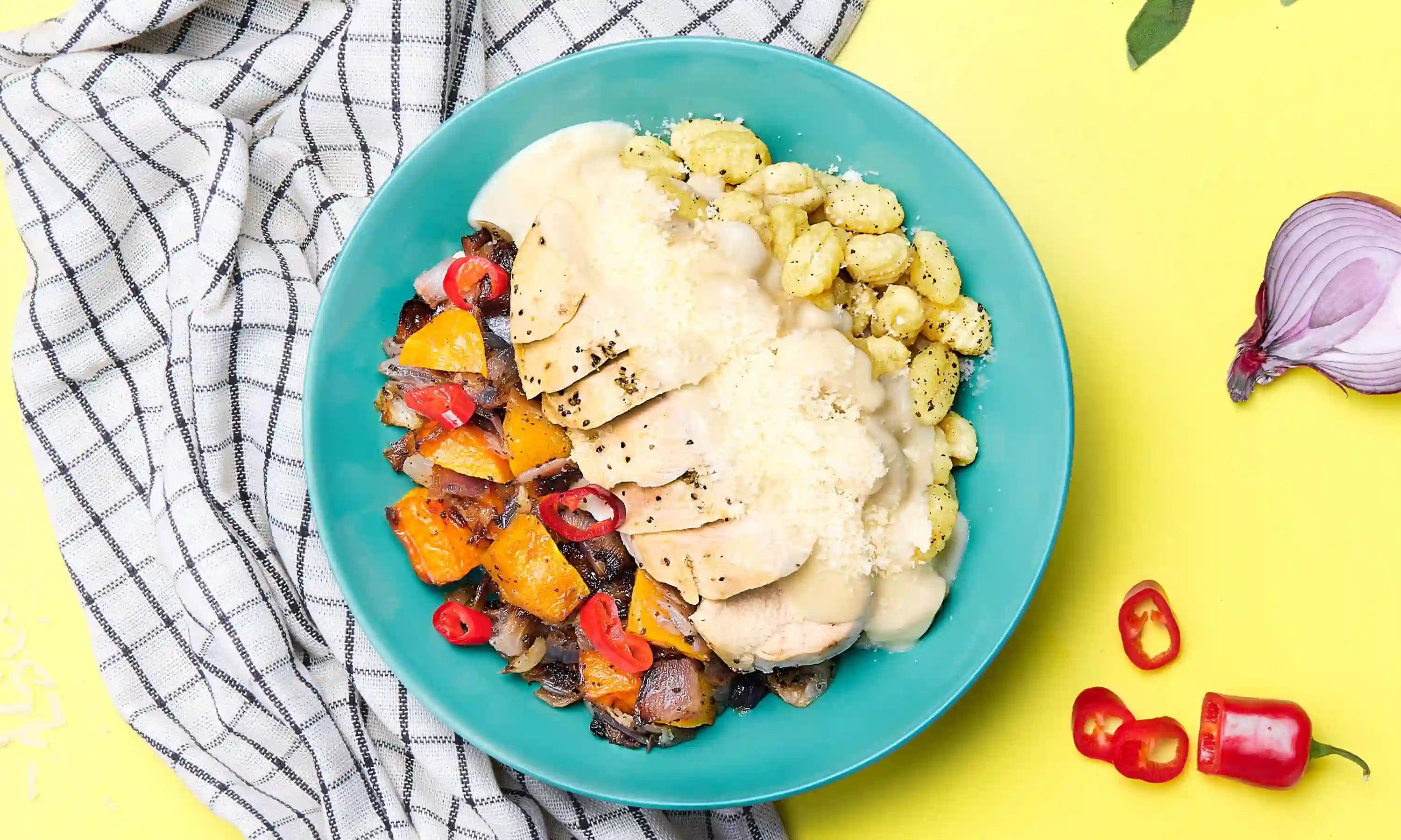 Parmesan Chicken and Sage Gnocchi Bake