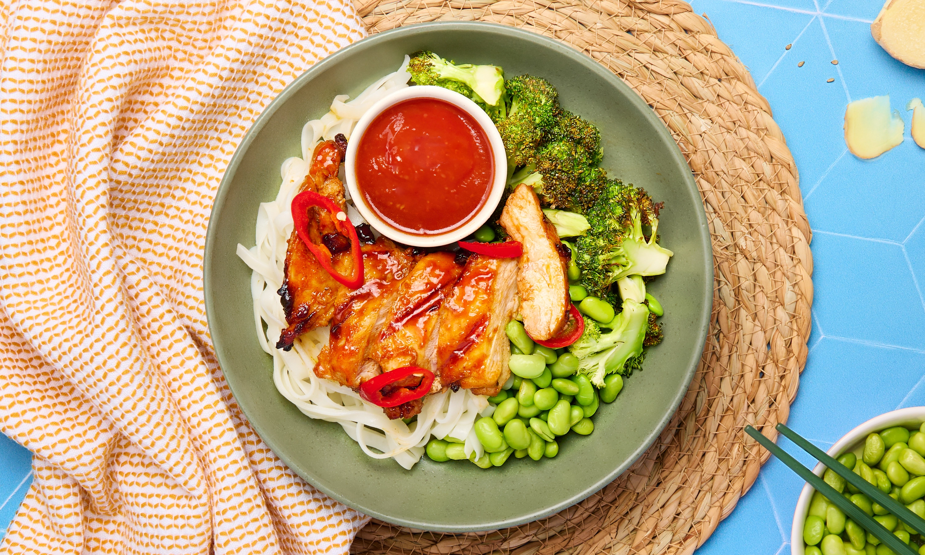 Spicy Korean Style Chicken Noodles