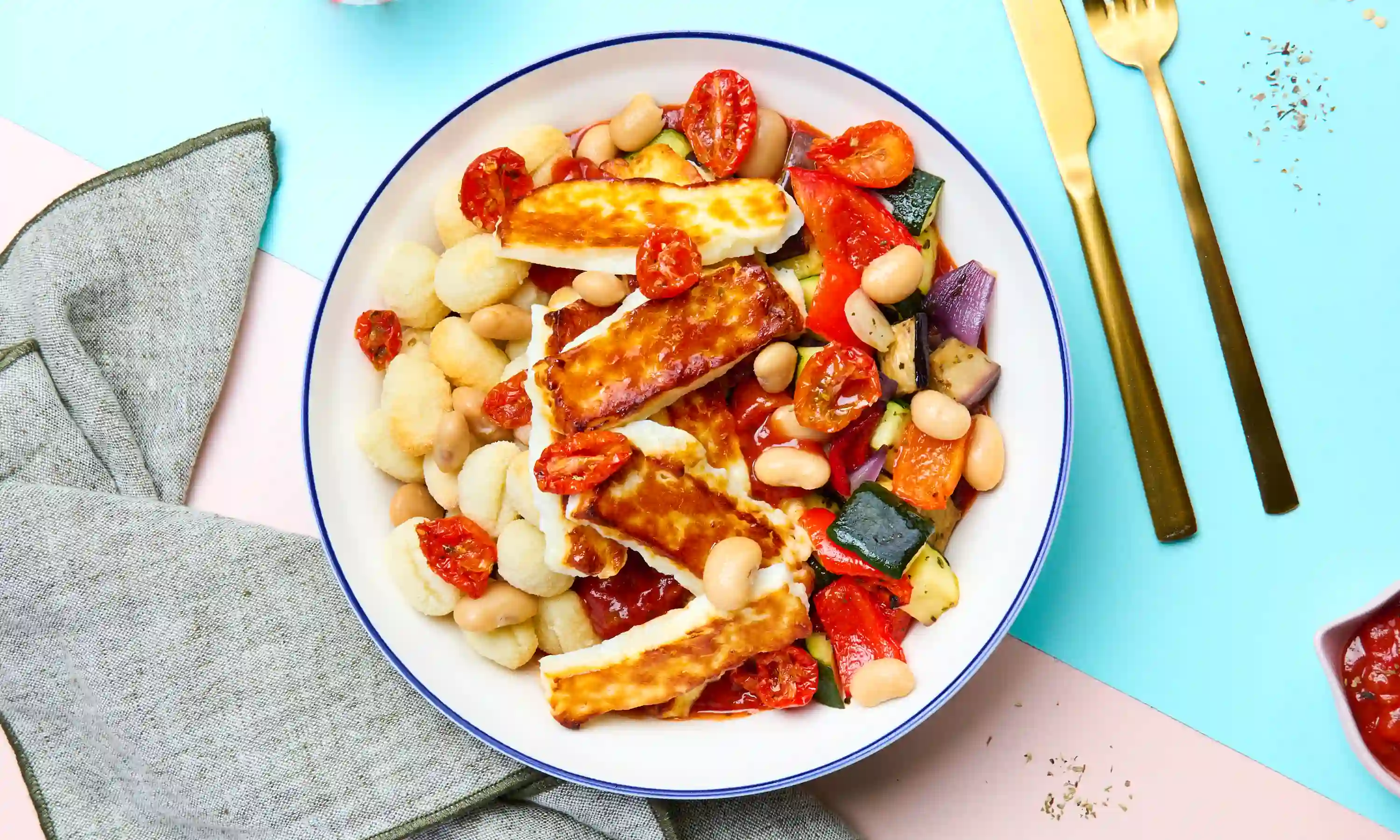 Halloumi Gnocchi Bake