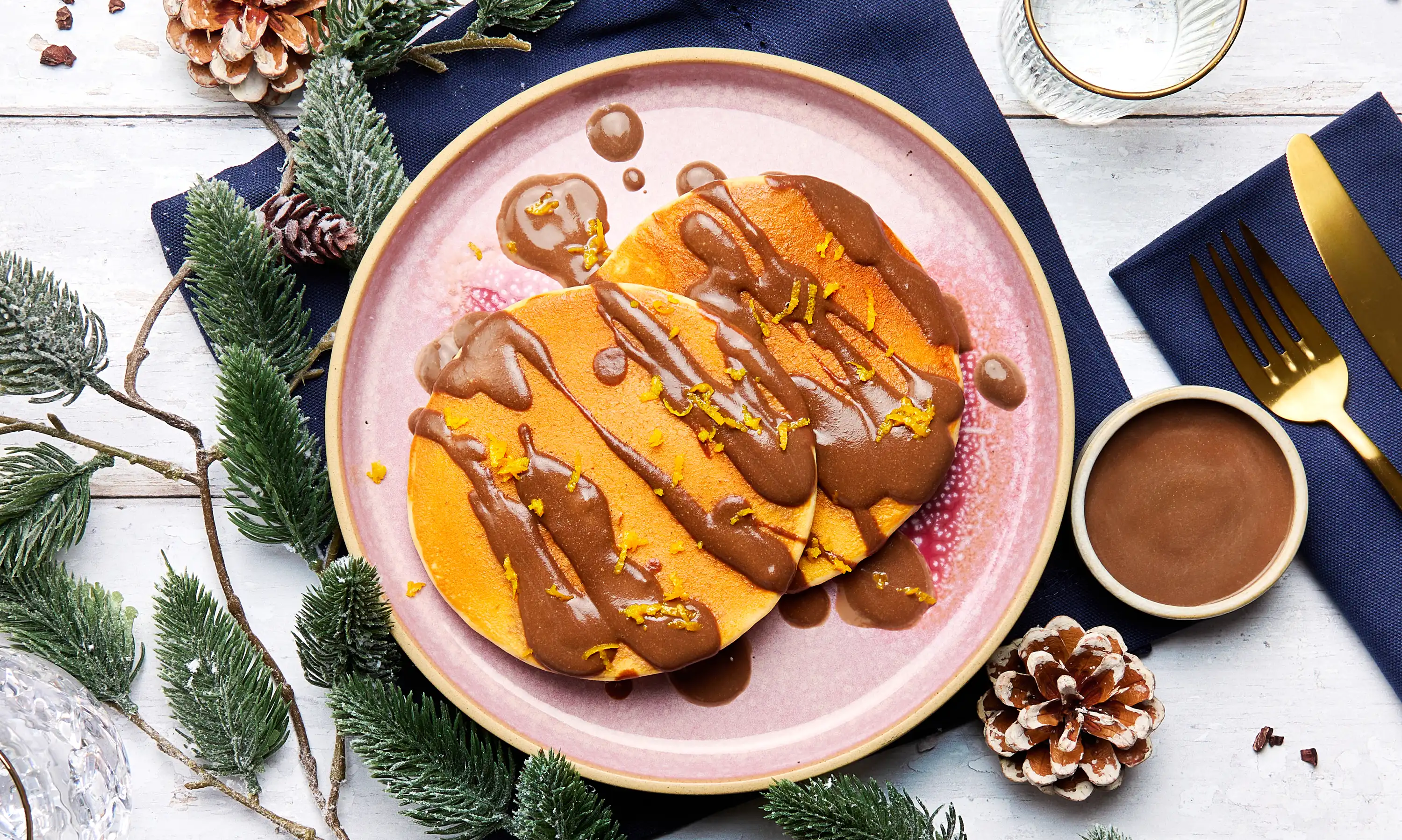 Chocolate & Orange Protein Pancakes