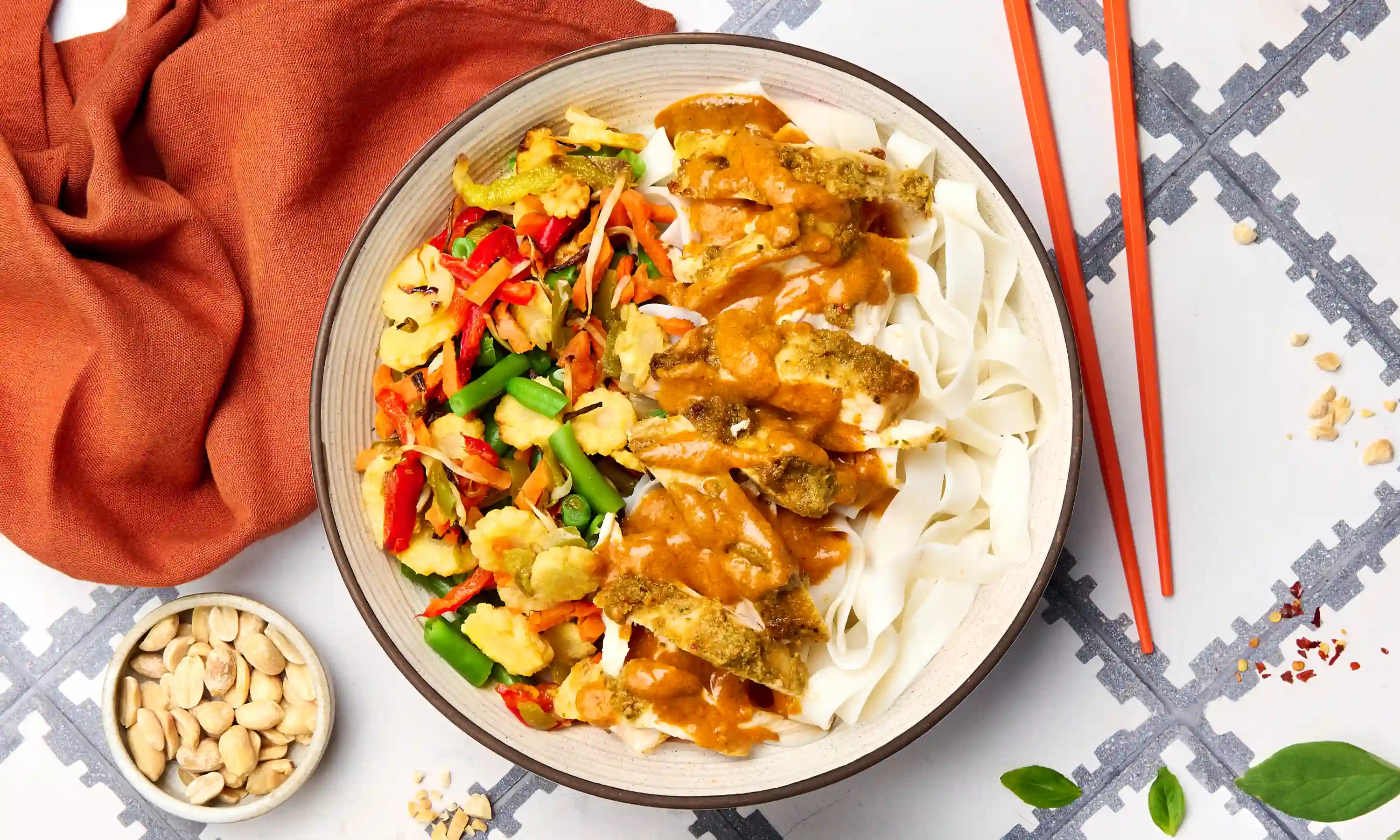 Thai Satay Chicken Noodles