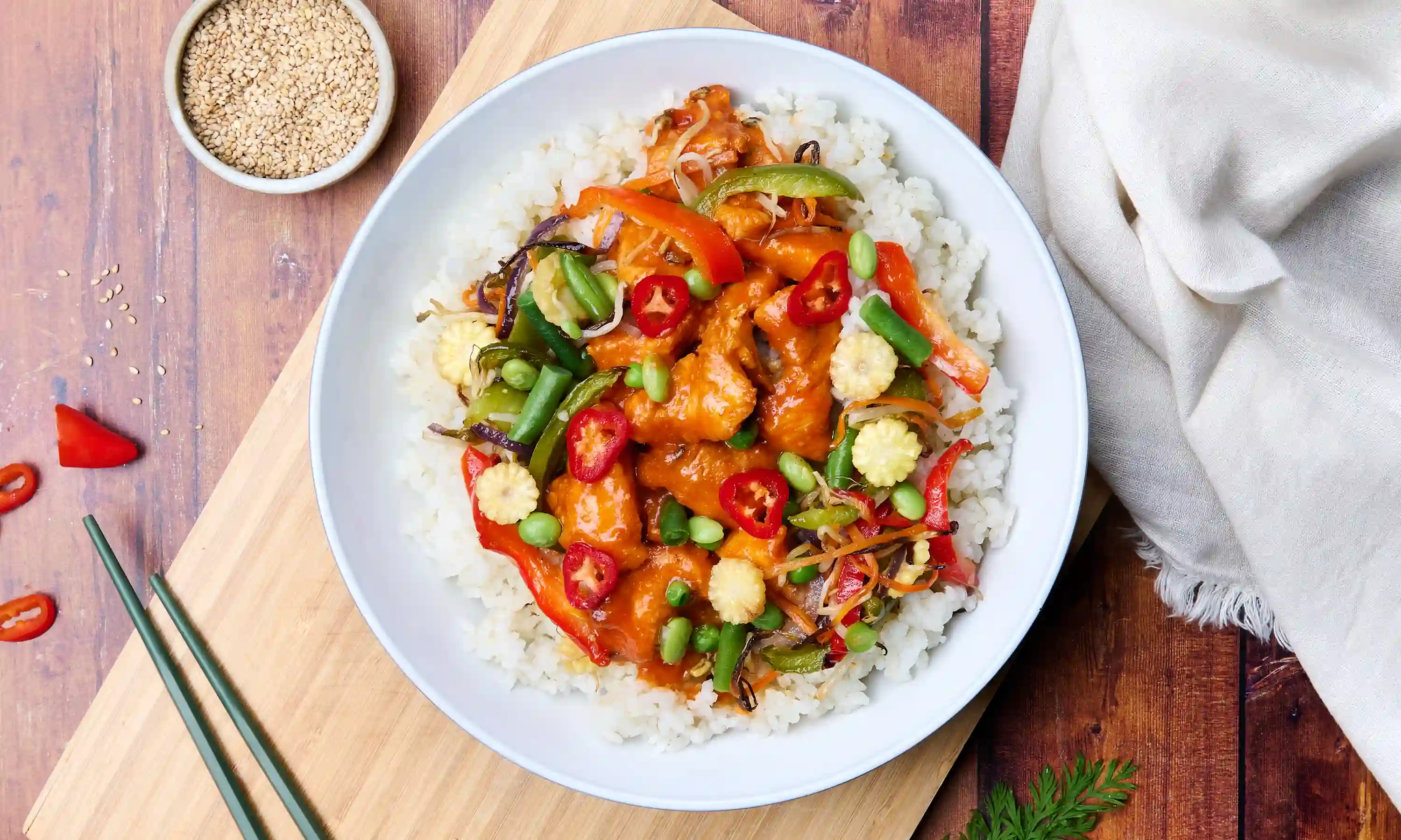 Hot Honey Sriracha Chicken