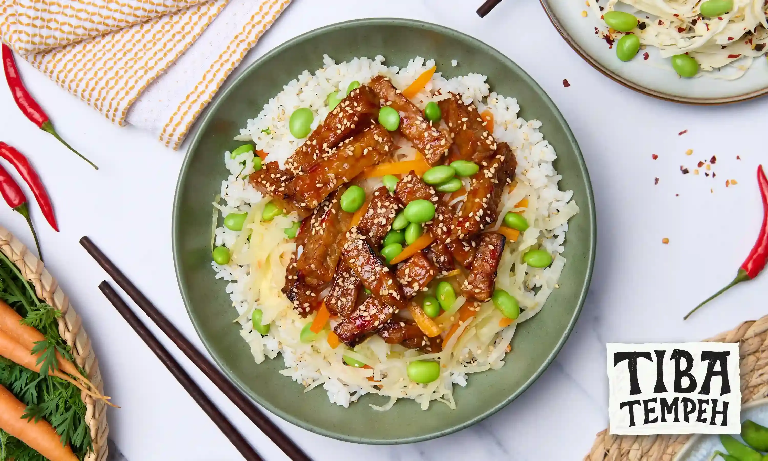 Sweet Chilli Tiba Tempeh Stir Fry