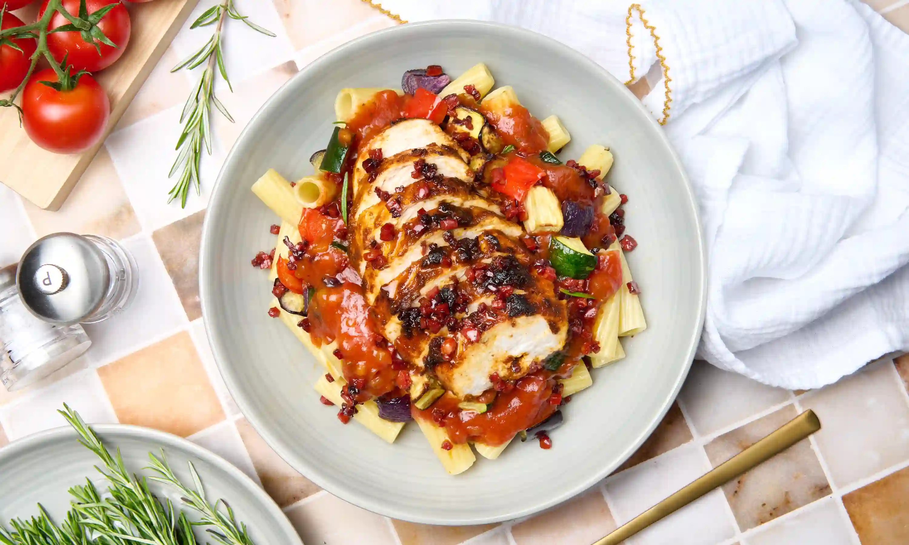 Chicken and Chorizo Rigatoni