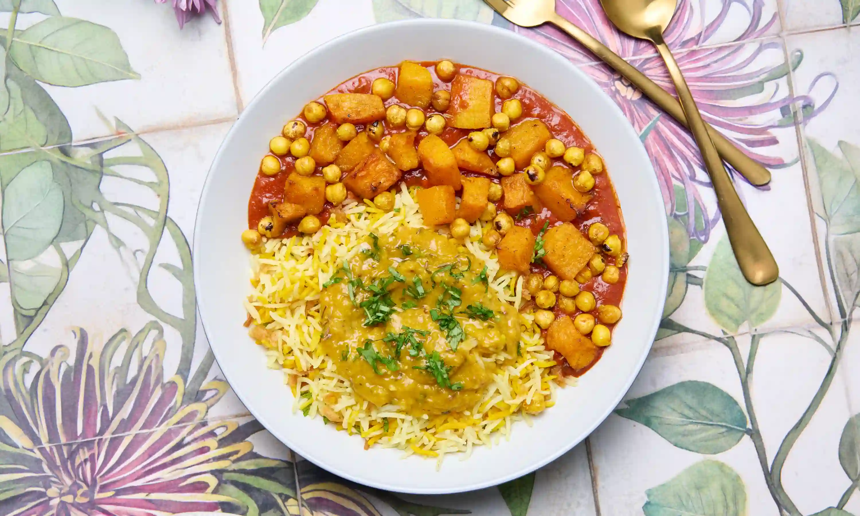 Roasted Butternut Squash and Chickpea Curry