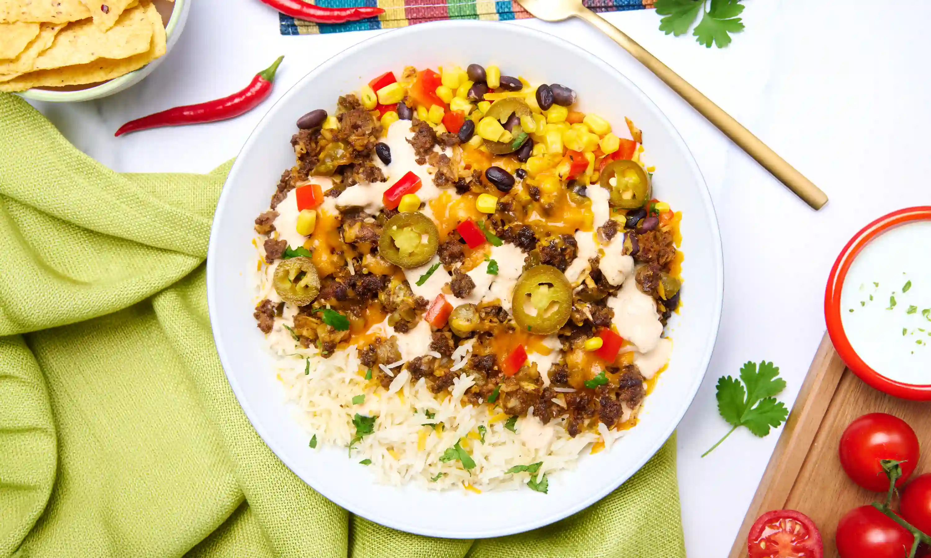 Smash Burger Taco Bowl